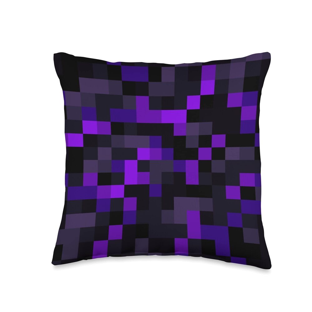 5241 Crying block 64 bit Gaming Design 32 bit Pixelated Throw Pillow